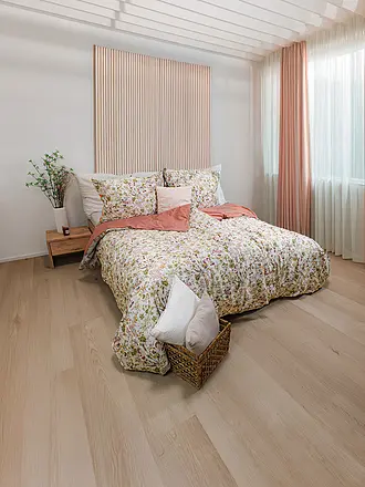 FLEURESSE | Satin Bettwäsche 70x90cm/140x200cm MODERN GARDEN B Misty Rose | 